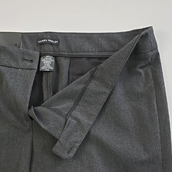 NWT Hilary Radley Women's Charcoal Grey Dress Straight Pants Stretch Size 16 - Picture 6 of 16